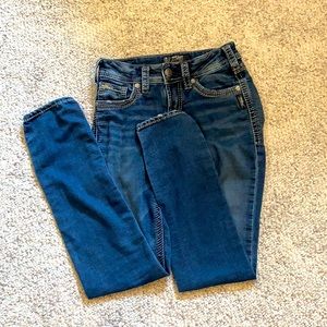 Silver jean   W26/L31 suki mid pencil skinny